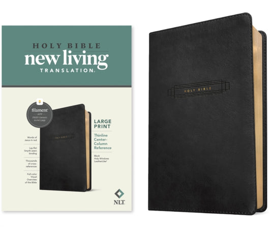 Book cover of: NLT Large Print Thinline Center-Column Reference Bible