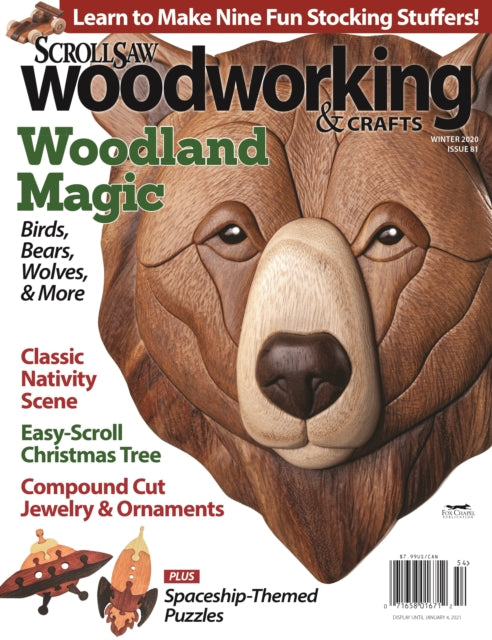 Book cover of: Scroll Saw Woodworking & Crafts Issue 81 Winter 2020