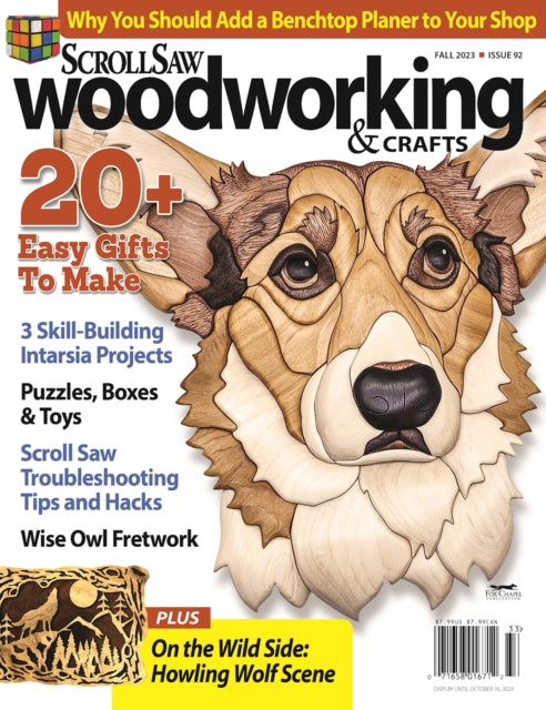 Book cover of: Scroll Saw Woodworking & Crafts Issue 92 Fall 2023