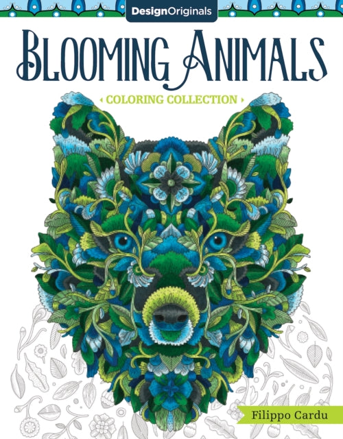 Book cover of: Blooming Animals (Filippo Cardu Coloring Collection). By: Filippo Cardu