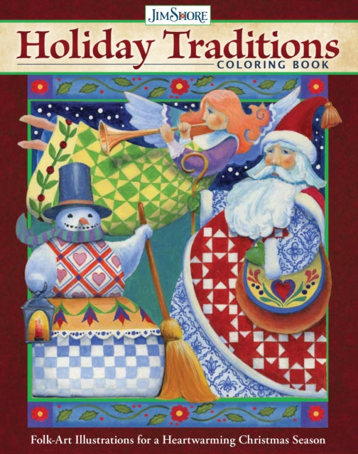 Book cover of: Jim Shore Holiday Traditions Coloring Book. By: Jim Shore