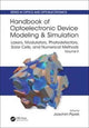 Book cover of: Handbook of Optoelectronic Device Modeling and Simulation. By: Joachim Piprek