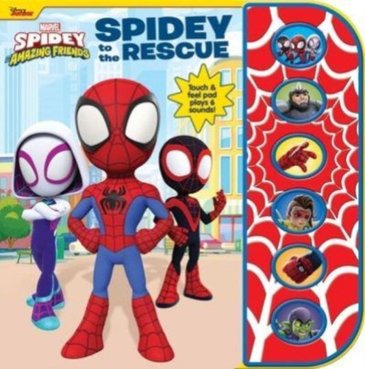 Book cover of: Spidey To The Rescue Textured Sound. By: Pi Kids