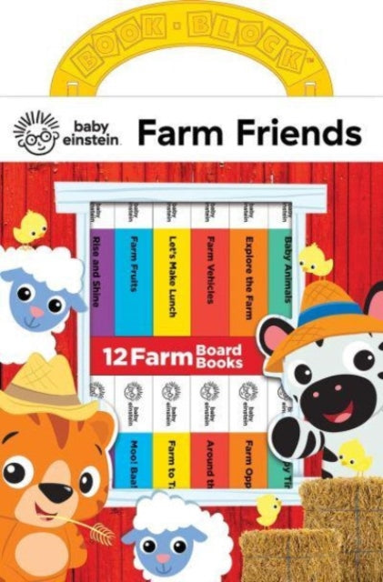 Book cover of: Baby Einstein Farm Friends 12 Board Books  My First Library. By: PI Kids