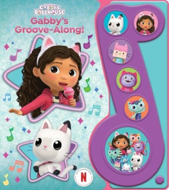 Book cover of: DreamWorks Gabby's Dollhouse: Gabby's Groove-Along! Sound Book. By: PI Kids