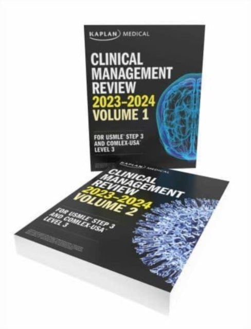 Book cover of: Clinical Management Complete 2-Book Subject Review 2023-2024. By: Kaplan Medical