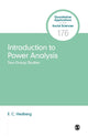 Book cover of: Introduction to Power Analysis. By: E. C. Hedberg