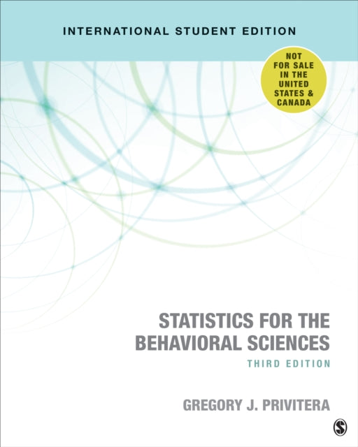 Book cover of: Statistics for the Behavioral Sciences. By: Gregory J. Privitera