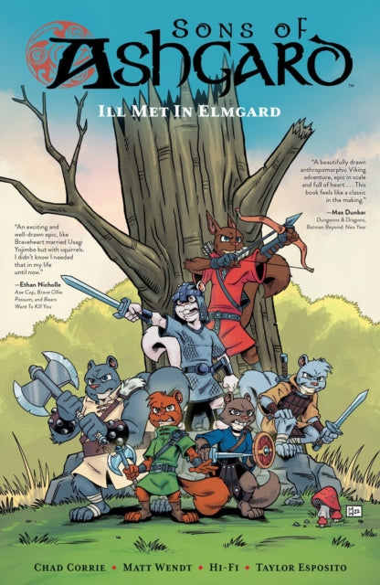 Book cover of: Sons of Ashgard: Ill Met in Elmgard. By: Chad Corrie