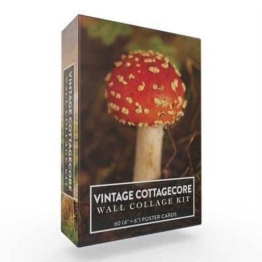 Book cover of: Vintage Cottagecore Wall Collage Kit. By: Adams Media