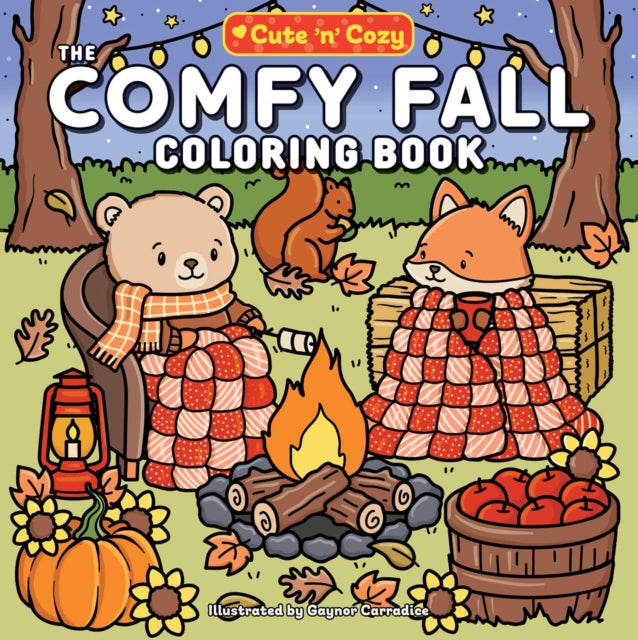 Book cover of: Comfy Fall Coloring Book. By: Gaynor Carradice