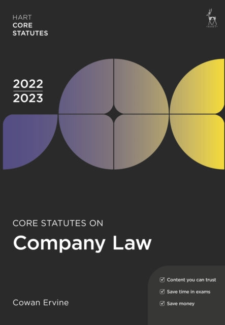 Book cover of: Core Statutes on Company Law 2022-23. By: Cowan Ervine