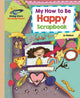 Book cover of: Reading Planet - My How to Be Happy Scrapbook - Gold: Galaxy. By: Katie Daynes