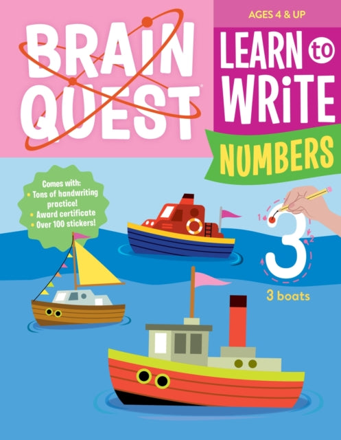 Book cover of: Brain Quest Learn to Write: Numbers. By: Workman Publishing