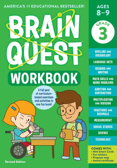 Book cover of: Brain Quest Workbook: 3rd Grade (Revised Edition). By: Workman Publishing