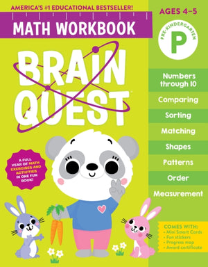 Brain Quest Math Workbook: Pre-Kindergarten