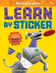Book cover of: Learn by Sticker: Multiplication. By: Workman Publishing