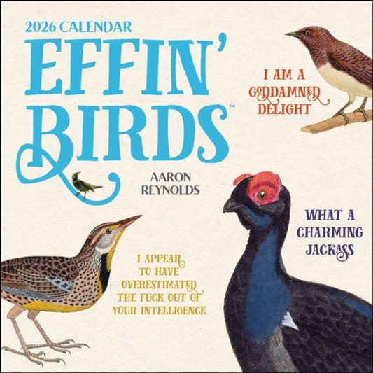 Book cover of: Effin' Birds 2026 Wall Calendar