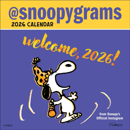 Book cover of: Peanuts®: @Snoopygrams 2026 Mini Wall Calendar