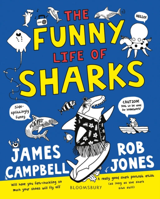 Book cover of: Funny Life of Sharks. By: James Campbell