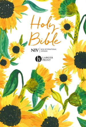 NIV Larger Print Soft-tone Bible, Sunflowers