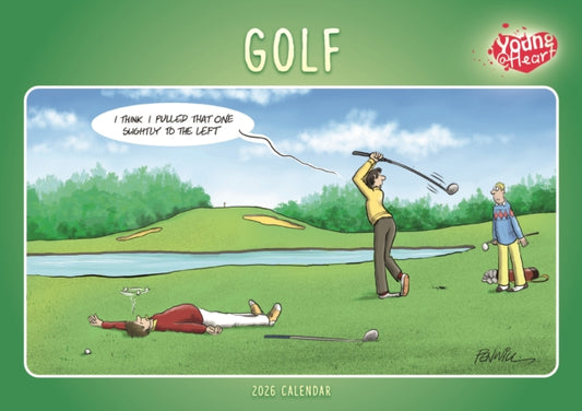 Book cover of: Golf Young At Heart A4 Calendar 2026