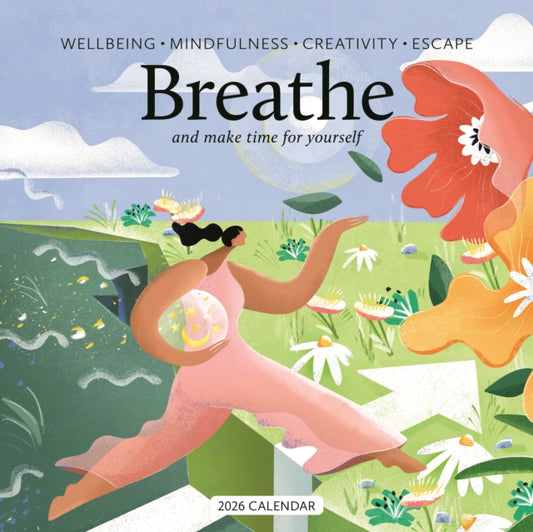 Book cover of: Breathe Square Wall Sunday Start Calenda