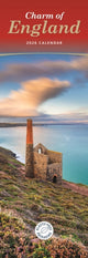 Book cover of: Charm Of England Slim Calendar 2026