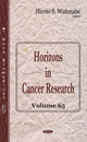 Book cover of: Horizons in Cancer Research. By: Hiroto S. Watanabe