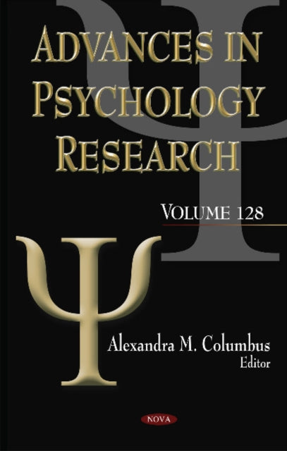 Book cover of: Advances in Psychology Research. By: Alexandra M. Columbus