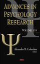 Book cover of: Advances in Psychology Research. Volume 133. By: Alexandra M. Columbus