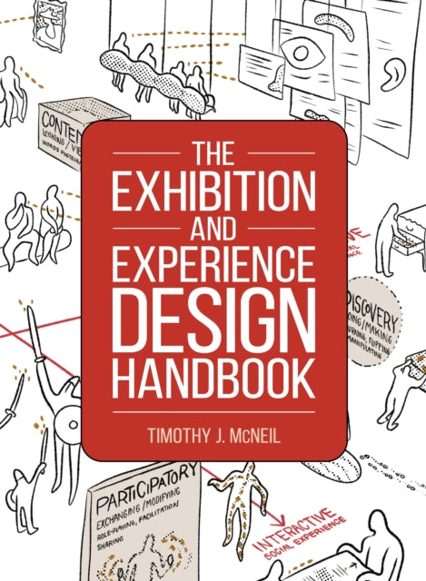 Book cover of: Exhibition and Experience Design Handbook. By: Timothy J. McNeil
