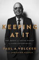 Book cover of: Keeping At It. By: Paul A. Volcker
