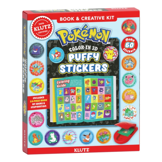 Pokemon Color-In 3D Puffy Stickers 9781546121985 Editors of Klutz