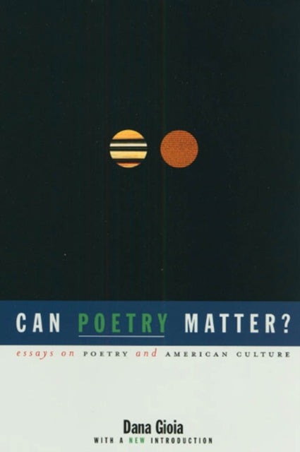 Book cover of: Can Poetry Matter?
