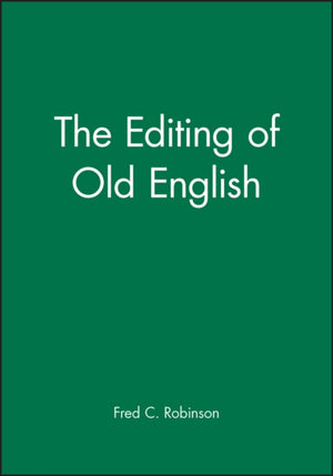 Editing of Old English