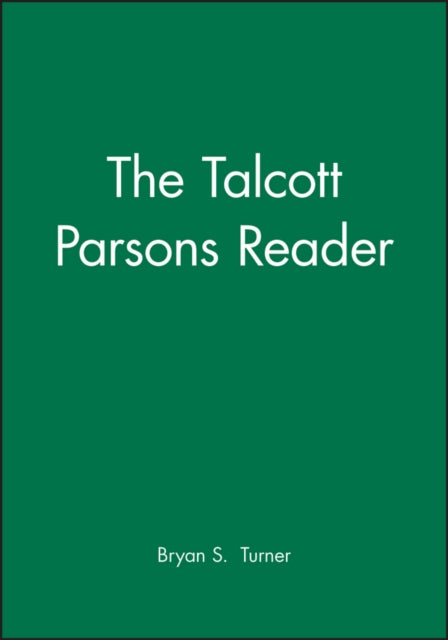 Book cover of: Talcott Parsons Reader. By: Talcott Parsons