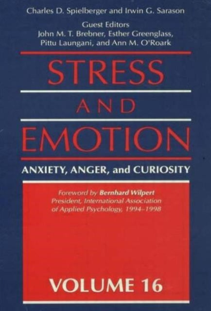 Book cover of: Stress And Emotion. By: C. Spielberger