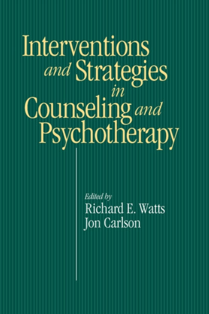 Book cover of: Intervention & Strategies in Counseling and Psychotherapy. By: Richard E Watts