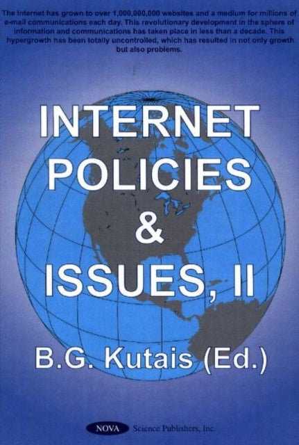 Book cover of: Internet Policies & Issues, Volume 2. By: B. G. Kutais