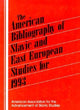 Book cover of: American Bibliography of Slavic and East European Studies. By: Patt Leonard
