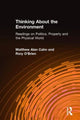 Book cover of: Thinking About the Environment