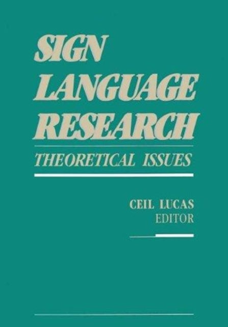 Book cover of: Sign Language Research. By: Ceil Lucas