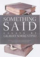 Book cover of: Something Said