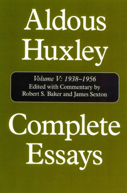 Book cover of: Complete Essays. By: Aldous Huxley