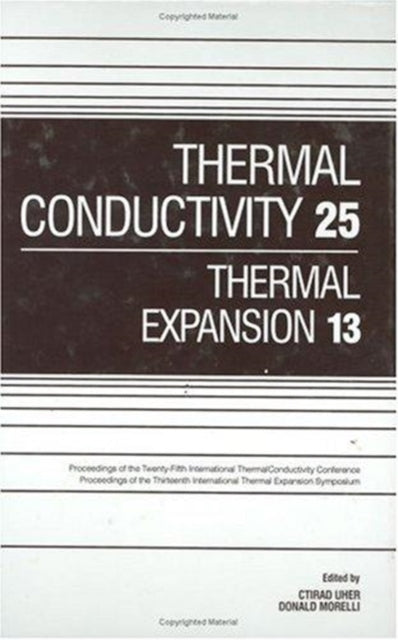 Book cover of: Thermal Conductivity 25/Thermal Expansion 13