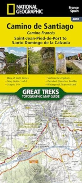 Camino de Santiago - Camino Frances Map 1 of 4