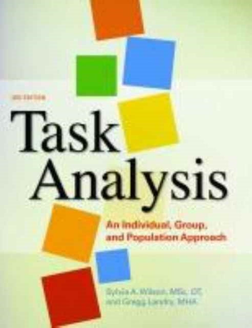Book cover of: Task Analysis. By: Diane E. Watson