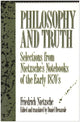 Book cover of: Philosophy and Truth. By: Friedrich Nietzsche