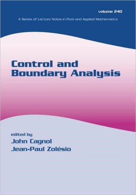 Book cover of: Control and Boundary Analysis